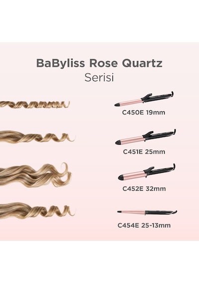 Babyliss C450E Rose Quartz 19 MM Tong Saç Maşası