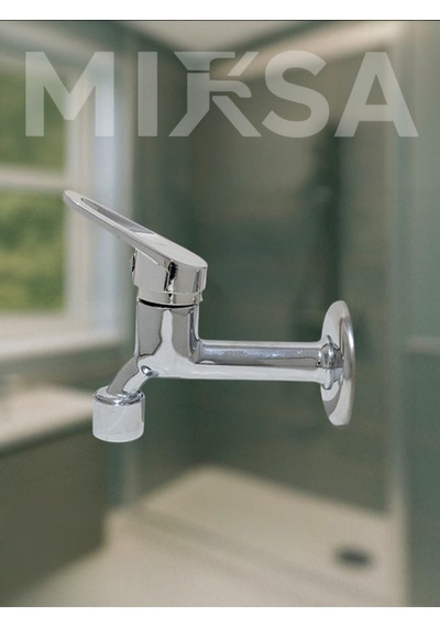 Krom Mix Aç-kapa Lavabo Tuvalet Bahçe Musluğu