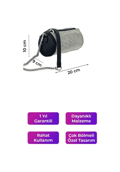 Kriste Bell Kadın Çantası Çapraz Askılı Siyah 26313 Siyah