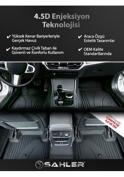 Sahler Citroen C4x Hybrit 2025 Ve Sonrası 4.5d Havuzlu Paspas