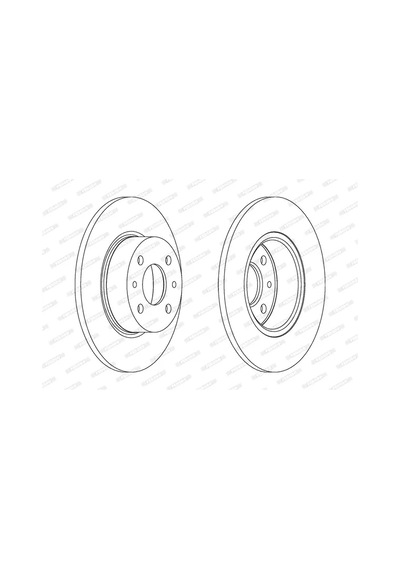 Fren Disk - Fiat Bravo, Stilo, Croma, Multipla, Linea, 164 - Ferodo-ddf066
