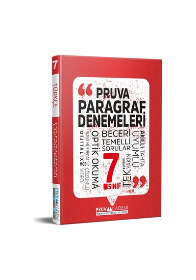 Pruva Akademi 7. Sınıf Paragraf Denemeleri 2023