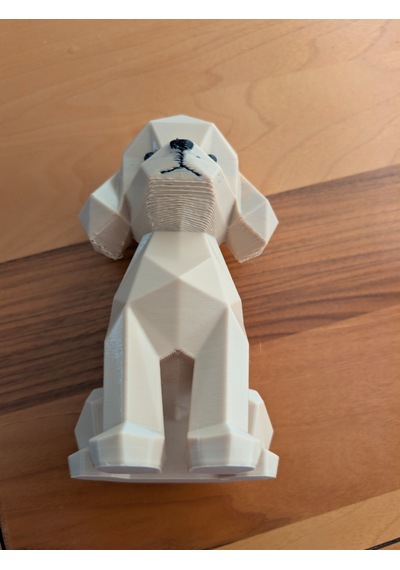 Toy Poodle Köpek Figürü Dekoratif Biblo 3d Baskı Sevimli Köpek Dekoru 11,7 15 18,8 Cm -