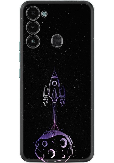 Tecno Spark 8C Kılıf Silikon Desen Master Space 1630