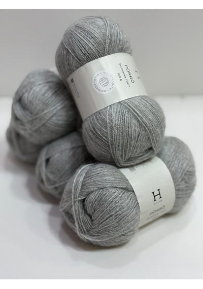 İhraç Fazlası Angora Lüks Örgü İpi 500gr - Açık Gri Melanj 195
