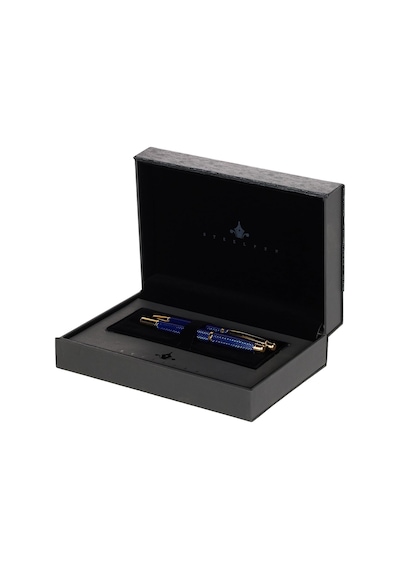 Steelpen World Serisi 2716 Mavi Dolma Kalem+tükenmez Kalem Seti Çok Renkli