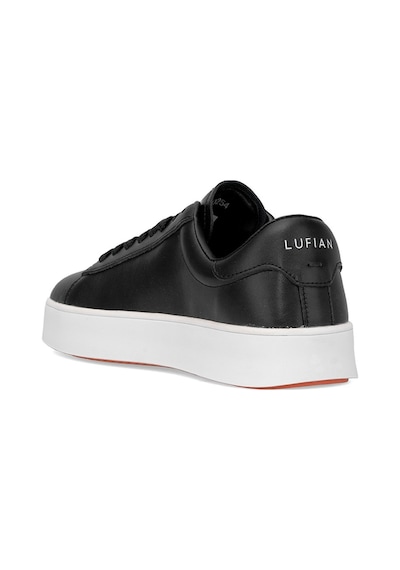 Lufian 111230254 Anton Erkek Hakiki Deri Klasik Sneaker Siyah Siyah