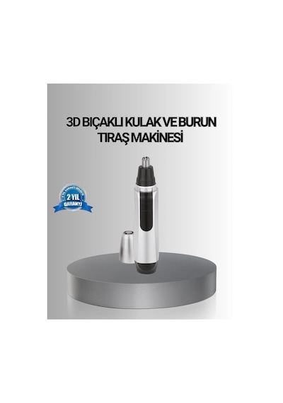 Mey İthalat Kişisel Burun Ve Kulak Tıraş Makinesi 3d Kavisli Bıçak Ve Kompakt Tasarım