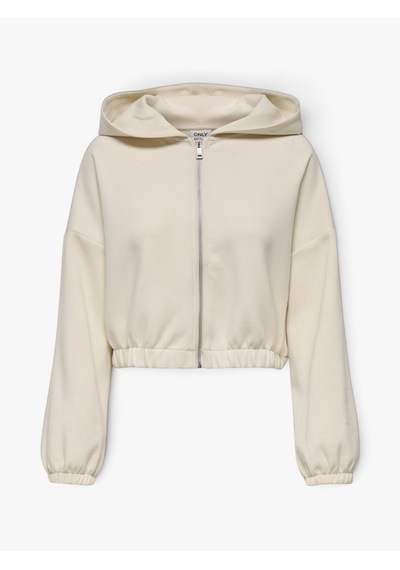 Only Onlscarlett Lıfe Ls Zıp Hood Swt Noos Kadın Gri Sweatshirt - 15346449