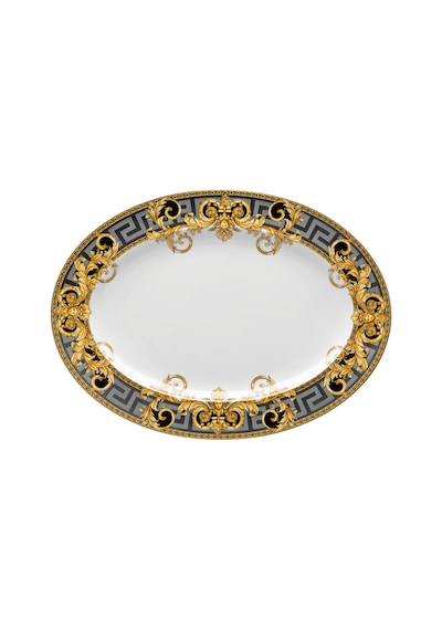 Versace Prestige Gala Oval Porselen Servis Tabağı 40 Cm 19325-403637-12740