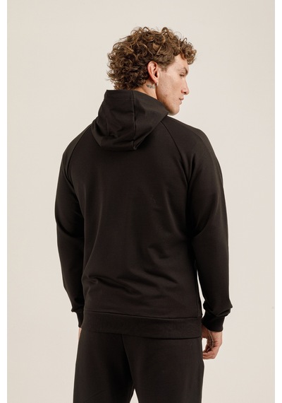 Airlife Saturn Ur7 Pro I Tam Boy Fermuarlı Erkek Kapüşonlu Sweatshirt Siyah