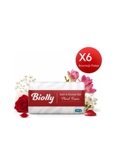 Biolly Floral Fusion Katı Sabun 150 Gr 48'li Paket Diğer