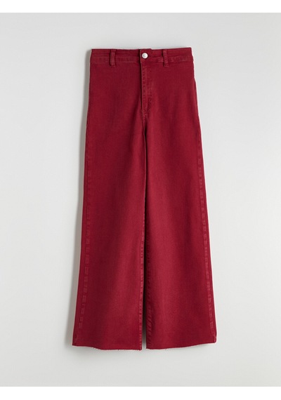 Lcw Modest Bordo Wideleg Kadın Jean Pantolon