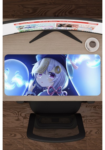 Qiqi Genshin Impact Anime Gacha V1 - 70x30 Xl Gaming Mouse Pad Fare Altlığı