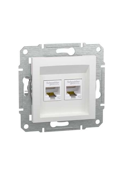 Schneider Asfora İkili Rj45 Cat5e Utp Beyaz - EPH4470121
