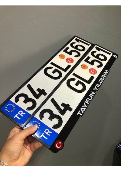 Appcity 6'Lı Plaka Pul Seti , Avrupa Birliği Yıldız Sticker ,