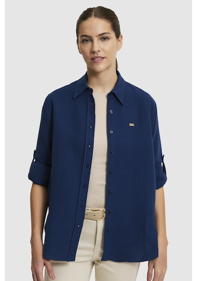 U.S. Polo Assn. U.s. Polo Assn. Kadın Lacivert Gömlek Desenli 50324689-vr033