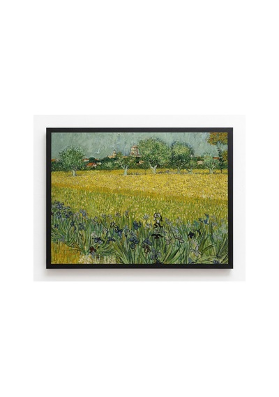 Van Gogh Van Gogh Arles Manzarası Ve İrisler Çerçevesiz Poster 21x30 Cm A4 Tablo Van Gogh