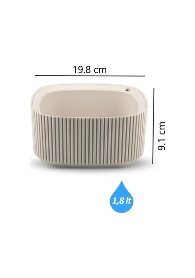 Omnipazar Krs-248 Pera Dekoratif Aranjman Kaktus Sukulent Saksı 1.8 Litre No 2 71600024