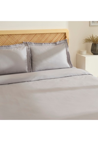 Karaca Home Helios %100 Pamuk Çift Kişilik Nevresim Takımı Gri