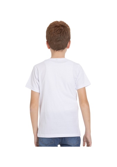 Zaytoon Unisex Çocuk Kısa Kollu Yan Dolu Filistin Haritası Nakışlı Tişört T600001 Beyaz