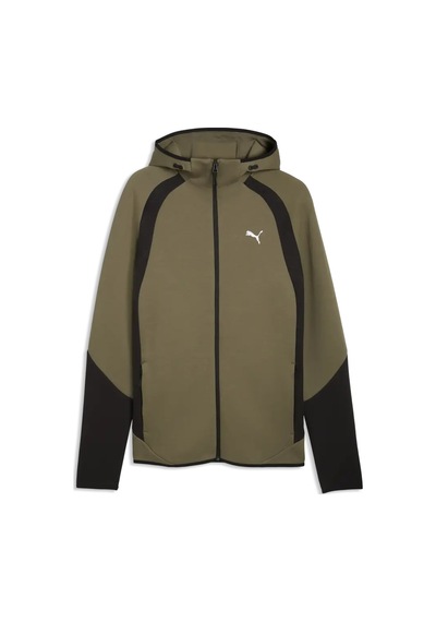 Puma Evostrıpe Fz Hoodie Dk Loden Green Erkek Yeşil Sweatshirt
