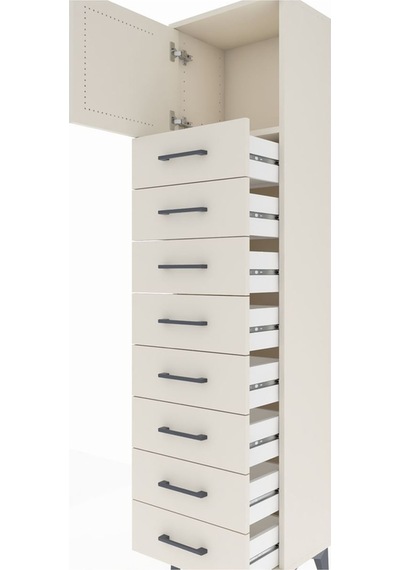 Arges Dolap Tek Raflı 8 Çekmeceli Tek Kapaklı 44x30x182 Aytaş... Aytaşı Arges Dolap Tek Raflı 8 Çekmeceli Tek Kapaklı 44x30x182 Aytaş... Aytaşı
