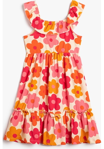 Koton Elbise Çiçekli Midi Boy Bol Kalıp Kolsuz Fırfırlı Düşük Omuz Pembe Desenli 3skg80062ak 3SKG80062AK2D7 Pembe Koton Elbise Çiçekli Midi Boy Bol Kalıp Kolsuz Fırfırlı Düşük Omuz Pembe Desenli 3skg80062ak 3SKG80062AK2D7 Pembe