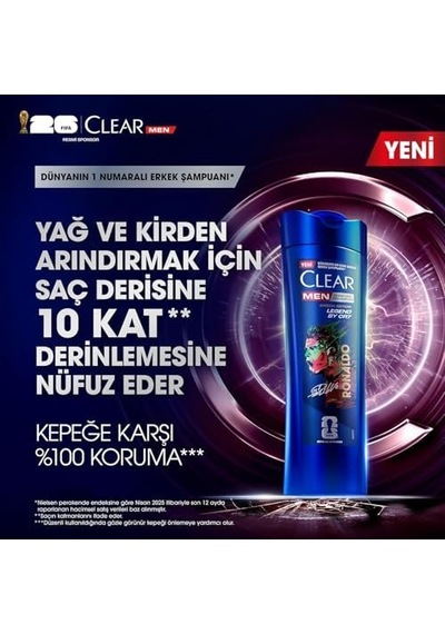 Men Kepeğe Karşı Etkili Şampuan Legend By Cr7 Cristiano Ronaldo 350 Ml
