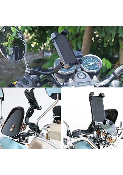 Coofbe Motosiklet, Bisiklet ve Scooter İçin Aynaya Takılan Telefo