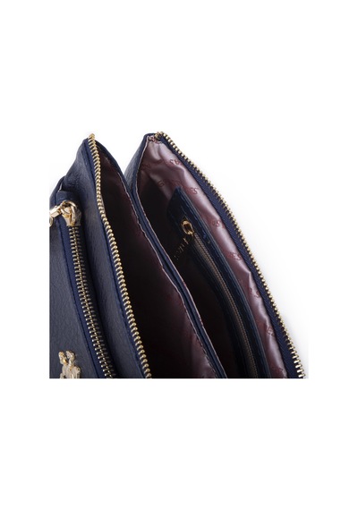 Nas Bag Kadın Çapraz Ve Clutch Çanta Bilek Ve Çapraz Askılı 24x15 Cm Lacivert Victoria Laci