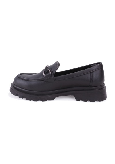 Dagoster Dza07-90834 Siyah Günlük Loafer Kadın Ayakkabı Siyah