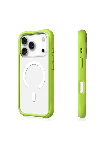 Apple Uyumlu iPhone 17 Pro Max  Kılıf M-safe Şarj Özellikli Airbagli Youngkit Dynamic 2 Serisi Kapak Yeşil Yeşil