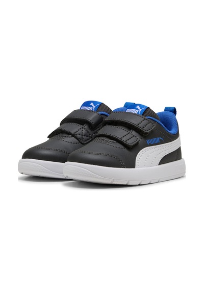 Puma Courtflex V3 V Inf Grı Erkek Çocuk Sneaker Gri-Beyaz