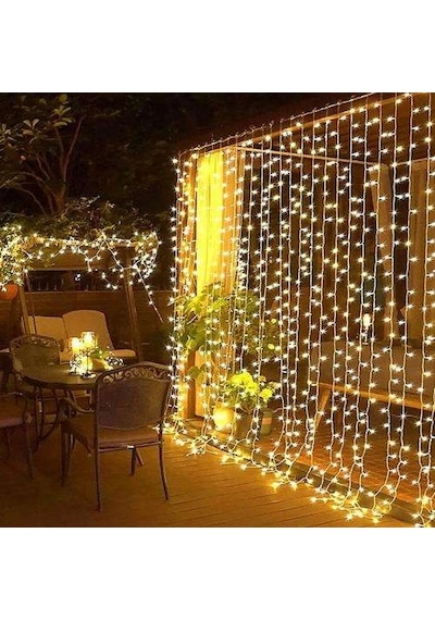 3x3m Premium Perde Led - 8 Fonksiyonlu, Su Geçirmez İç Dış Mekan Teras Dekor Işıkları Diğer