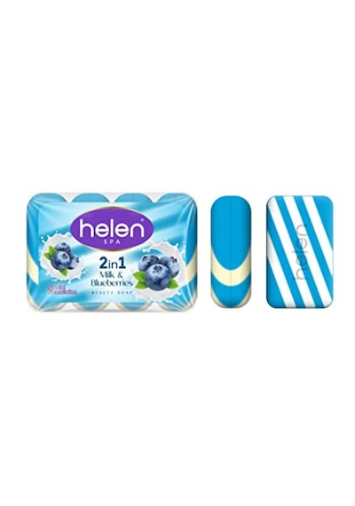 Helen Süt & Yaban Mersini Katı El Sabunu 4 x 90 G