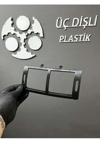 Peugeout 407 Orta Havalandırma Çerçevesi 3d Baskı Siyah 1 Adet