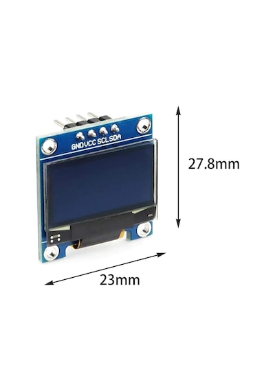 0.96 Oled Display 4-pin Mavi Mavi Oled Lcd