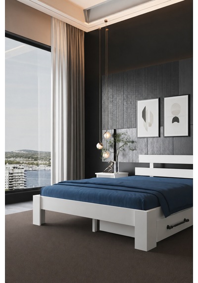Lotus 4 Çekmeceli Tek Kişilik Mdf Karyola