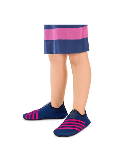 Kiko Kids Enigma Havuz Plaj Kız Çocuk Deniz Ayakkabısı 7501 Lacivert - Fuşya Lacivert - Fuşya