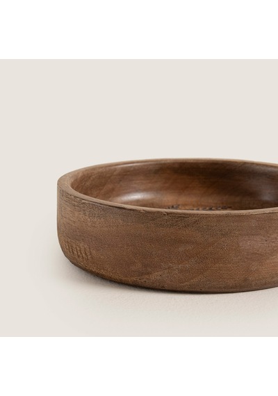 Sae Ahşap Sunum Kasesi 15x15x4cm Natural Naturel
