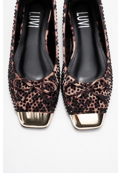 Luvishoes Luvi Shoes Abra Siyah Sarı Desenli Taşlı Fiyonklu Kadın Babet Ayakkabı Siyah Sarı Luvishoes Luvi Shoes Abra Siyah Sarı Desenli Taşlı Fiyonklu Kadın Babet Ayakkabı Siyah Sarı