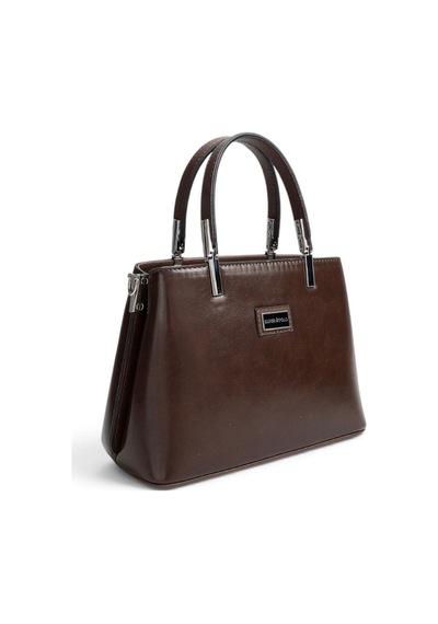 Silver & Polo Silver Polo Kahve - Kahve Düz Cilt Kadın El Çantası Sp987 Kahverengi