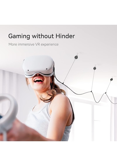Kıwı Design Vr Kablo Yönetimi, 6 Paket Vr Makara Sistemi - Siyah