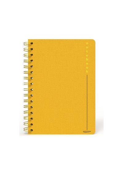 Melimelek Çizgili Defter Hardal Bez Ciltli - Ceyda Düvenci Hardal