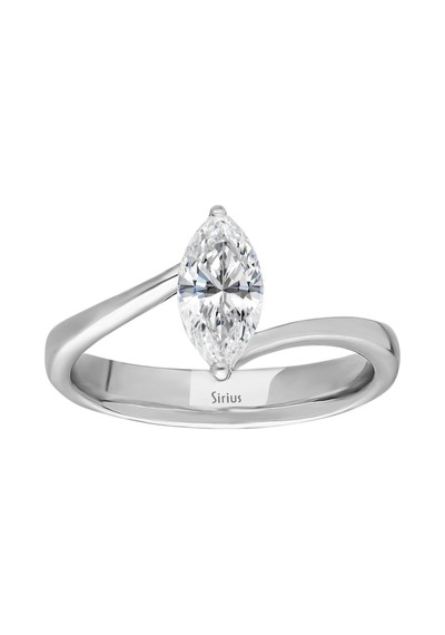 Sirius 0,70 Karat Markiz Kesim Pırlanta Tektaş Yüzük 0823R0135