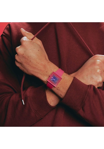 Swatch So34r700 Squarely Berry Kadın/erkek Kol Saati Renkli