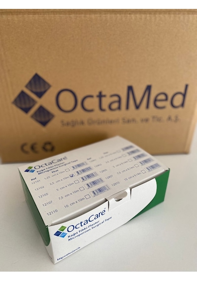 Octacare Kağıt Tıbbı Plaster 12'li 2.5 CM x 10 M