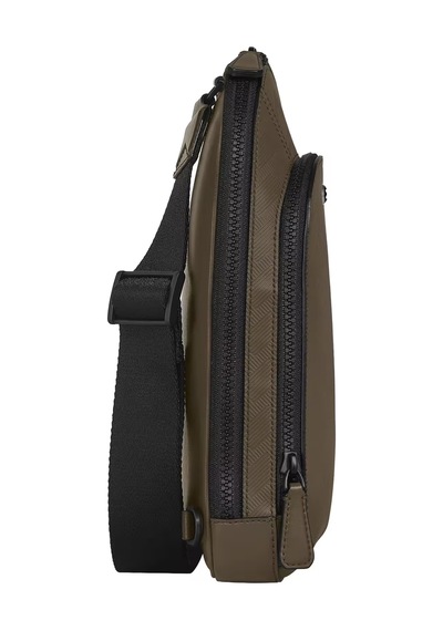 Montblanc Extreme Deri Orta Boy Vücut Çantası 221602 Haki