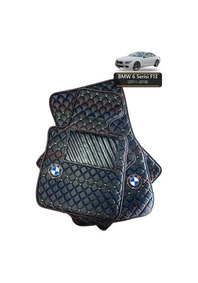 Oto Halı Paspas Bmw 6 Serisi F13 2011-2018 Uyumlu M Performance M Teknik Sport Kaymaz & Şık Tasarım - Tasarım 4